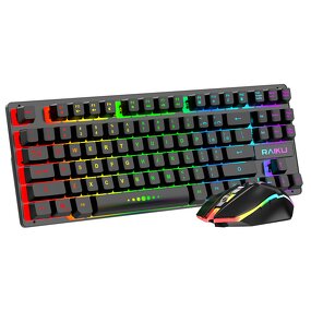 Gaming Combo Manufacturer - 87 Key RGB Rechargeable Wireless