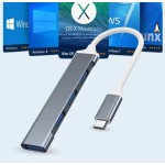 USB Hub Factory - USB C 4 Ports 3xUSB 2.0 1xUSB 3.0