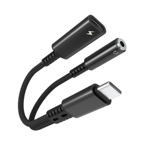 Charger Adapter Manufacturer - 2in1 USB-C to 3.5mm