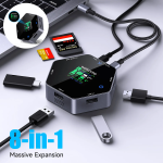 Docking Station Factory - 8-in-1 Type-C Smart