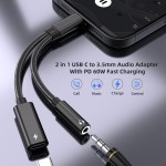 Audio Charger Factory - 2-in-1 USB C 3.5mm