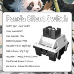 Keyboard Switch Supplier - 5pin Noah Silver Panda Silent Switch