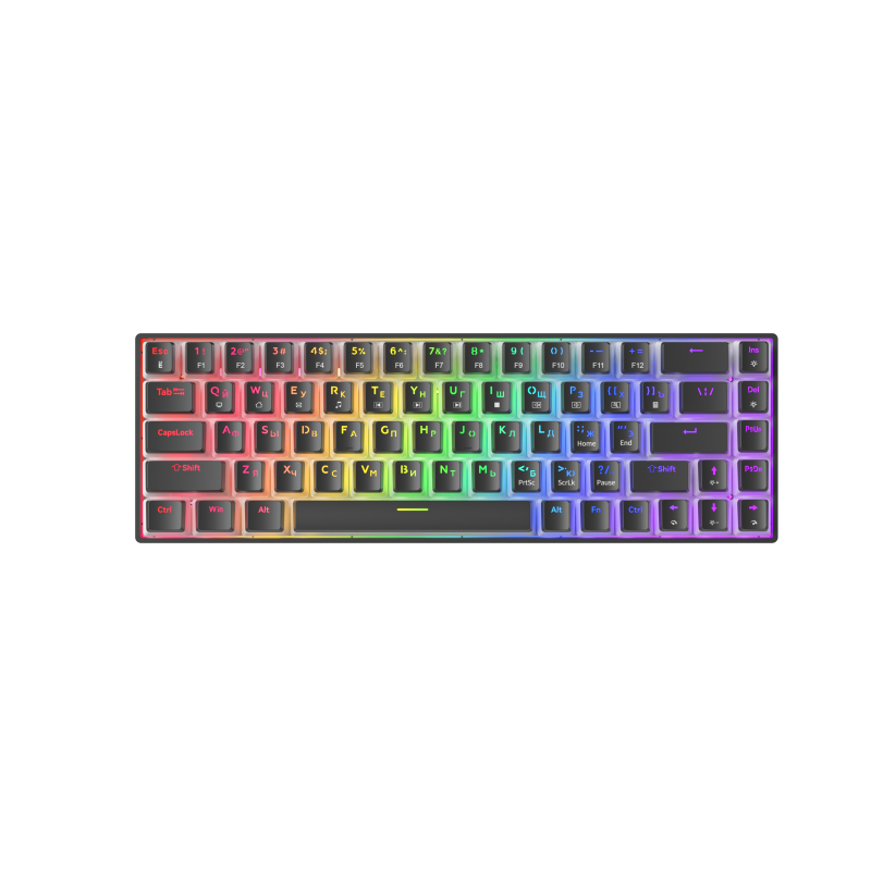Gaming Keyboard Manufacturer - 68Keys ABS Keycap Glowing Russian
