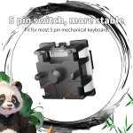 Keyboard Switch Supplier - 5pin Noah Silver Panda Silent Switch