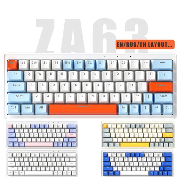 Wireless Keyboard Factory - ZIFRIEND ZA63 2.4G Wireless