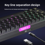 Gaming Keyboard Factory - IP61 61 Keys RGB Light 19-Key