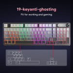 Mechanical Keyboard Supplier - 98 Keys Detachable Wired Wireless