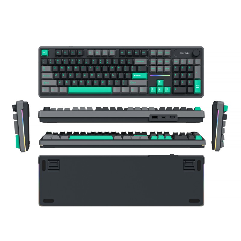 Wireless Keyboard Supplier - 2.4GHz Wireless RGB Light 104-Keys