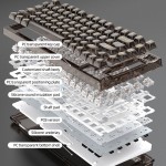 Keyboard Kit Factory - 75% Keyboard X75 82 Keys DIY