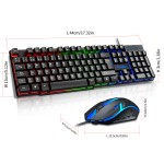 Keyboard Mouse Set Manufacturer - T WOLFWolf TF200 LED Backlit