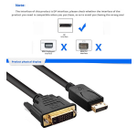 Displayport Cable Manufacturer - High Quality 1.8m DP to DVI