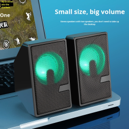 Computer Speaker Factory - D7 Luminous USB Wired Sub Woofer