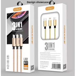 Fast Charging Cable Manufacturer - Gao Li Ke L82 3 in 1 3A