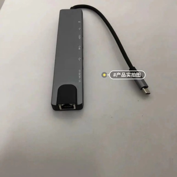 Network Hub Manufacturer - Hot Selling Type C 8 in 1 Ethernet