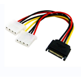 Power Adapter Cable Manufacturer - 15 Pin SATA to 4 Pin Molex