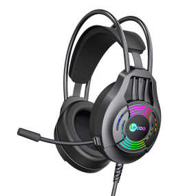 USB Headphones Factory - HT406 3.5mm USB Luminous RGB