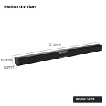 Soundbar Factory - 5011 Blue Tooth Rechargeable 80cm TV