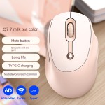 BT Mouse Factory - T WOLF Q7 Rechargeable TYPE C Display