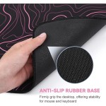 Geographic Pad Manufacturer - Pink Colored Topographic Map