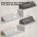 Gaming Keyboard Supplier - Round Punk Retro Keycap 87-Key