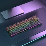 Gaming Keyboard Supplier - Round Punk Retro Keycap 87-Key