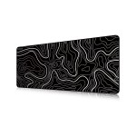 Topographic Pad Supplier - Black Topographic Large Gaming