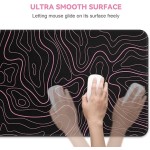 Geographic Pad Manufacturer - Pink Colored Topographic Map