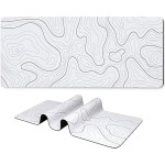 White Pad Manufacturer - Minimalist White Contours Topographic