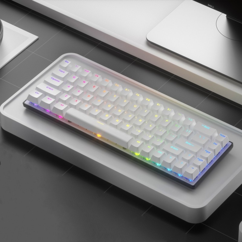 Wireless Keyboard Factory - Wholesale White 68-key