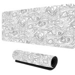 Topographic Pad Supplier - Black Topographic Large Gaming