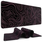 Geographic Pad Manufacturer - Pink Colored Topographic Map
