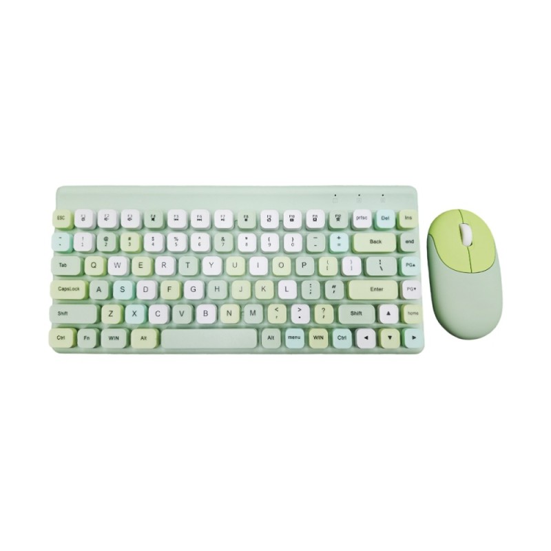Keyboard Mouse Set Supplier - Cute Portable Colorful Green