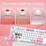 Mechanical Keyboard Supplier - Hexgears GK715S White Pink