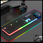 Gaming Combo Factory - GTX350 Luminous RGB 104 Keys Waterproof