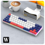 USB Keyboard Manufacturer - K68 Wired 68 Keys RGB Three Color