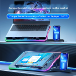 Laptop Cooling Pad Factory - A12 Stock Metal Radiator Phone Holder