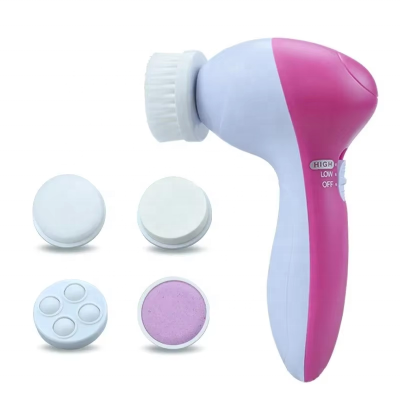 5-in-1 Face Cleaner Multi-functional Portable Facial Pore Cleaner for Women's Household Face Washer