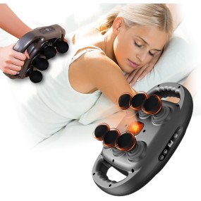 6 Head Massage Gun Deep Tissue With 9 Levels & 9 Modes Electric Massager Tool for Legs, Arms, Waist, Back, Buttocks