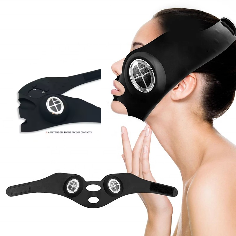 V Shape Face Lifting Mask Double Chin Reducer Facial Fatness Removal Skin Care Machine Red Light Therapy and EMS