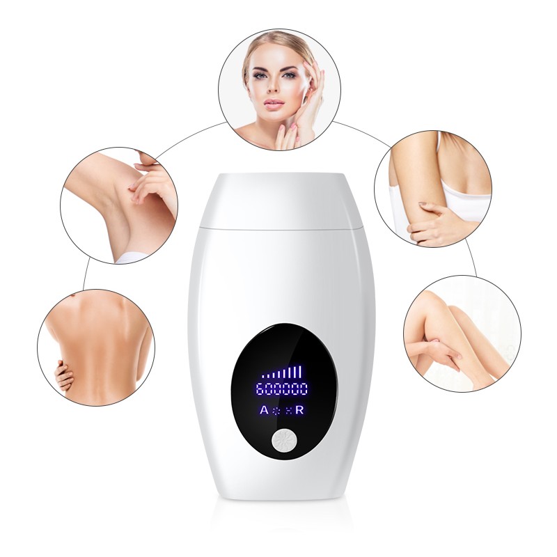 600000 Flash Professional Permanent IPL Laser Shaver LCD Laser Hair Removal Photoepilator Women Painless Hair Remover Machine