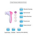 5-in-1 Face Cleaner Multi-functional Portable Facial Pore Cleaner for Women's Household Face Washer