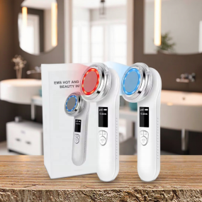 微电流面部按摩器ABS家庭提升光治疗装置颈部，眼睛，面部