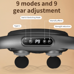 6 Heads Massage Gun Deep Tissue Electric Six Heads Massager Tool for Leg and Back 6 Heads
