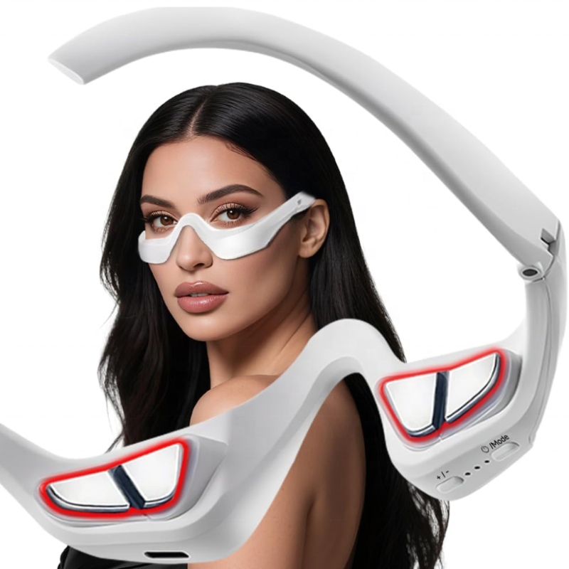 Under-Eye Red Light Therapy Device with Microcurrent Rechargeable Under Eye Treatment Device for Puffiness and Fine Lines