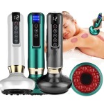 Electric Cupping Massager Vacuum Suction Cup GuaSha Reduces the Look of Cellulite Beauty Health Scraping Infrared Heat Massager