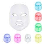 7 Colors LED Handheld Facial Shield Photon Therapy Tool for Skin Care Anti-Acne Wrinkle Removal Rejuvenation