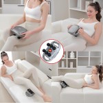 Rechargeable 4 & 6 Heads Infrared LED Massage Gun Efficient Deep Tissue Body Pain Relief Massager