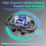 6头部按摩枪深层组织与9级和9模式电动按摩器工具的腿，手臂，腰部，背部，臀部