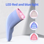 Skin Care Home Use Beauty Skincare Portable Anti-aging Wand Led Red & Blue Face Face Light Therapy Device
