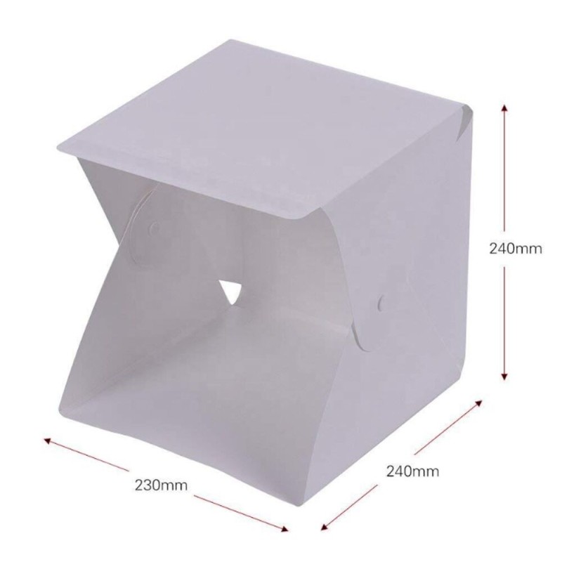 LED Light Box Foldable Photo Studio Photography Backdrop for Photophone Background Tent